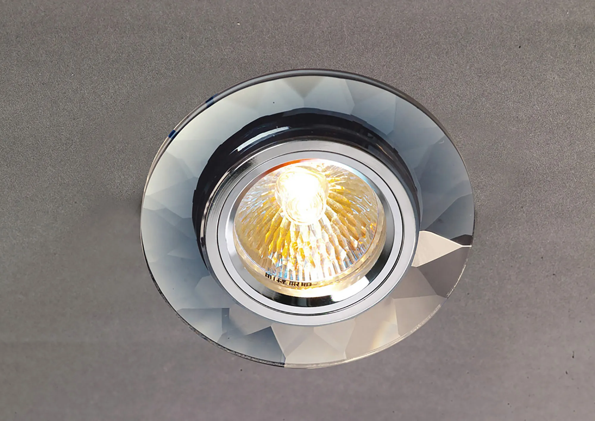 IL30816CH  Crystal Downlight Chamfered Round Rim Only Clear